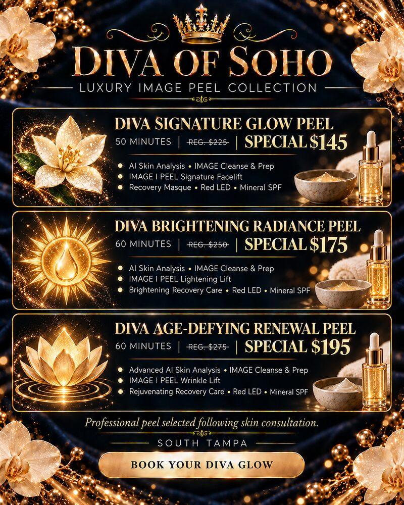 Diva of Soho Luxury IMAGE Peel Collection: three peels, specials from $145
